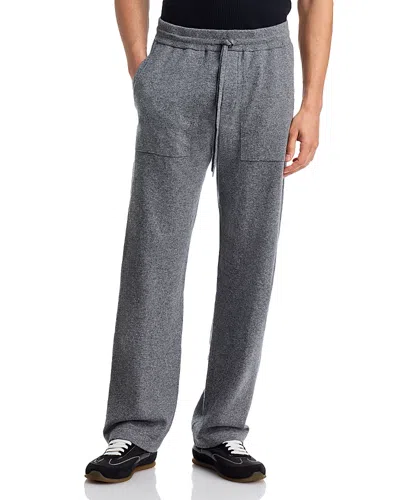 Vince Wool & Cashmere Drawstring Pocket Track Pants In Gray