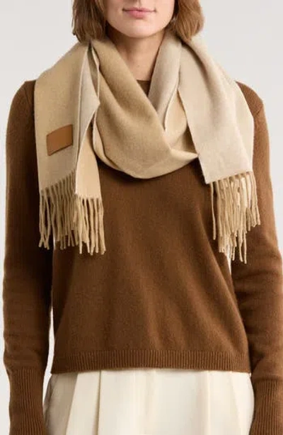 Vince Wool & Cashmere Fringe Scarf In Neutral
