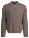 Vince Wool And Cashmere Polo Shirt Polo Shirts Grey In Gray