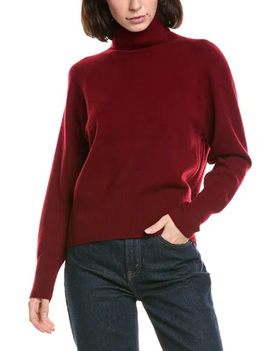 Vince Wool & Cashmere Raglan Turtleneck In Red