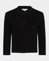 Vince Wool And Cashmere Shrunken Snap Cardigan