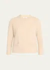 Vince Wool And Cashmere Shrunken Snap Cardigan In Beach
