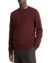 Vince Men's Wool-cashmere Crew Sweater In Malbec