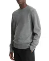 Vince Merino Wool Crewneck Sweater In Medium Heather Grey