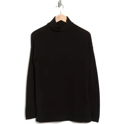 Vince Wool & Cashmere Turtleneck Sweater In Black