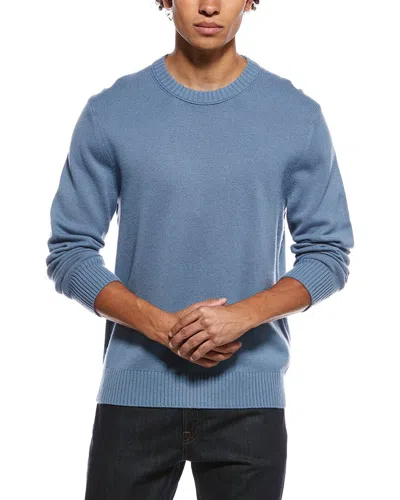 Vince Wool & Cashmere-blend Crewneck Sweater In Blue