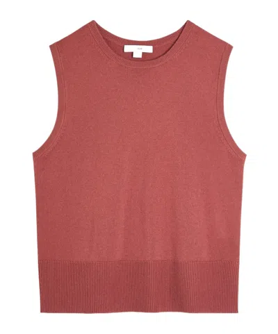 Vince Wool And Cashmere-blend Vest In Brown