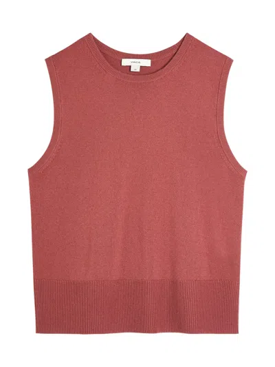 Vince Wool And Cashmere-blend Vest In Pink