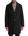 Vince Classic Wool Blend Coat In Black