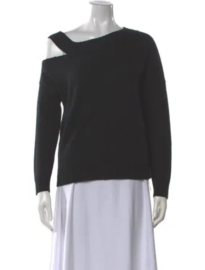 Pre-owned Vince Wool Asymmetrical Sweater In Gray