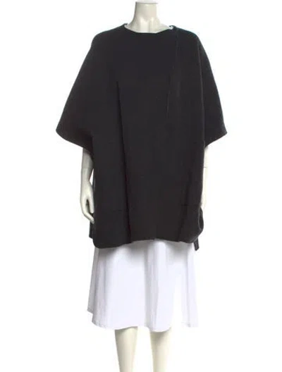 Pre-owned Vince Wool Bateau Neckline Sweater In Black