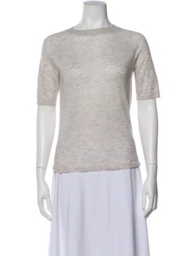 Pre-owned Vince Wool Bateau Neckline Sweater In Blue