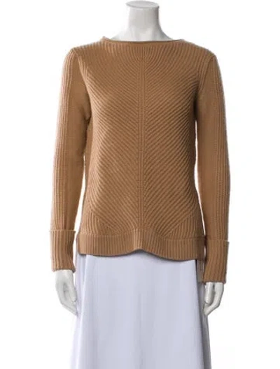 Pre-owned Vince Wool Bateau Neckline Sweater In Blue