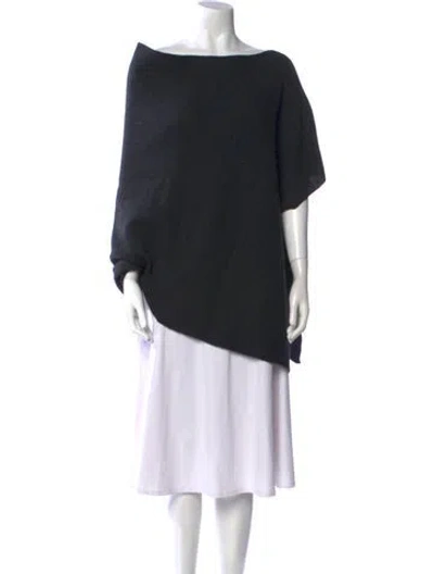 Pre-owned Vince Wool Bateau Neckline Sweater In Gray