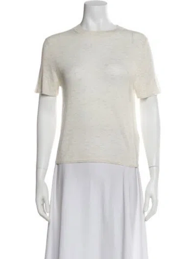 Pre-owned Vince Wool Bateau Neckline Sweater In Neutral