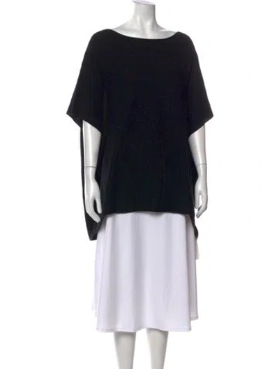 Pre-owned Vince Wool Bateau Neckline Sweater W/ Tags In Black