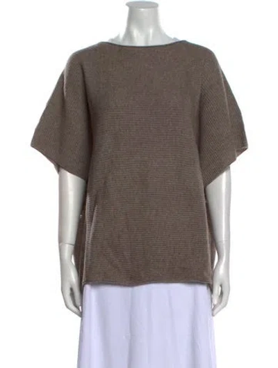 Pre-owned Vince Wool Bateau Neckline Sweater W/ Tags In Neutral
