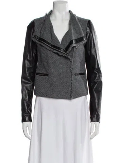 Pre-owned Vince Wool Biker Jacket In Multi