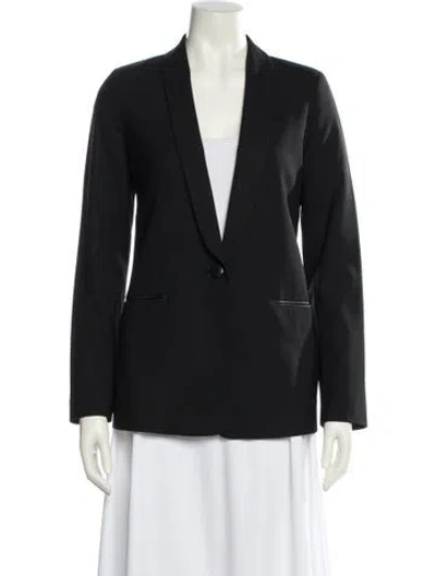 Pre-owned Vince Wool Blazer In Black