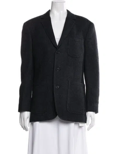 Pre-owned Vince Wool Blazer In Black