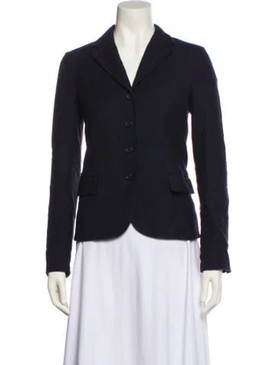 Pre-owned Vince Wool Blazer In Blue