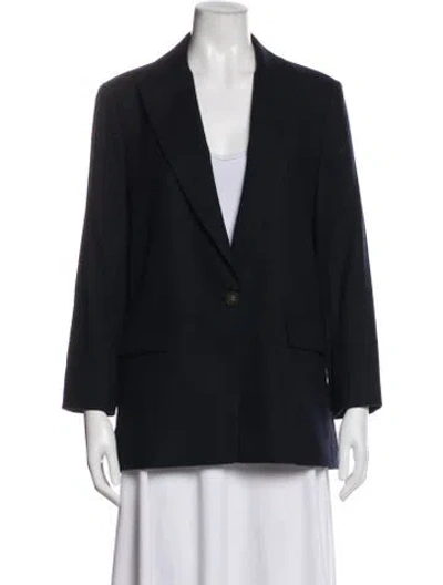 Pre-owned Vince Wool Blazer In Blue