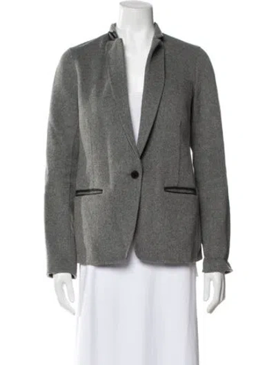 Pre-owned Vince Wool Blazer In Gray