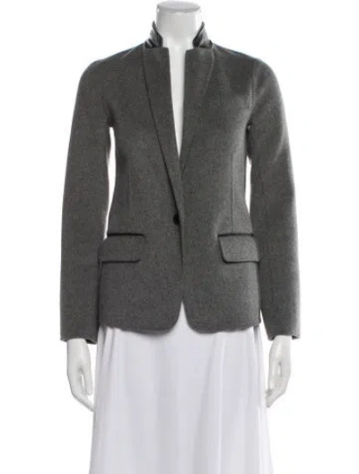 Pre-owned Vince Wool Blazer In Gray