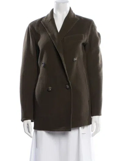Pre-owned Vince Wool Blazer In Green