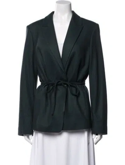 Pre-owned Vince Wool Blazer In Green