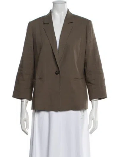 Pre-owned Vince Wool Blazer In Green