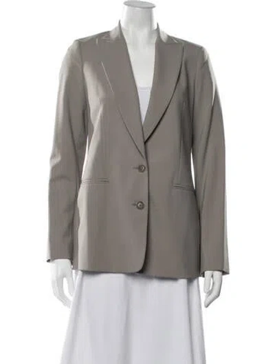 Pre-owned Vince Wool Blazer In Grey