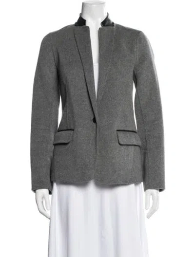 Pre-owned Vince Wool Blazer In Grey