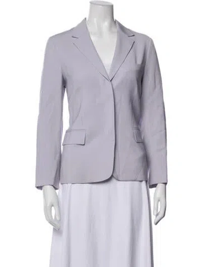 Pre-owned Vince Wool Blazer In Purple