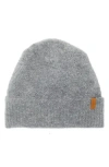 Vince Wool Blend Bouclé Beanie In Gray