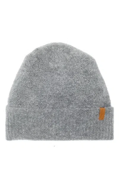 Vince Wool Blend Bouclé Beanie In Gray
