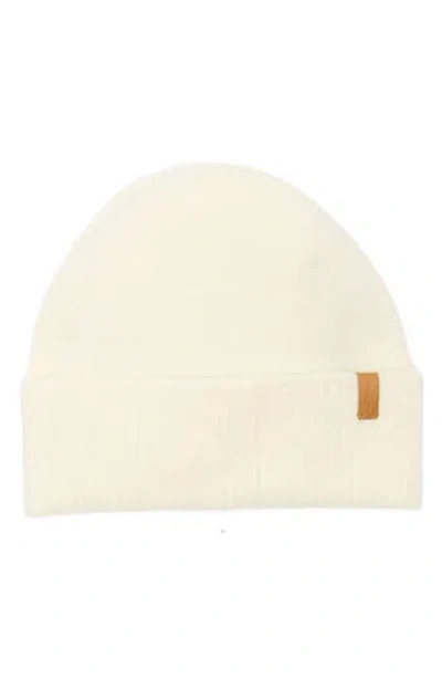 Vince Wool Blend Bouclé Beanie In White