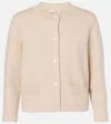 Vince Wool-blend Cardigan In Beige