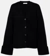 Vince Wool-blend Cardigan In Black