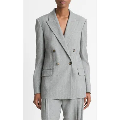 VINCE VINCE WOOL BLEND DOUBLE BREASTED BLAZER
