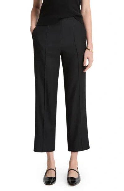 Vince Wool Blend Easy Crop Pants In Black