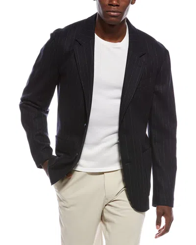 VINCE VINCE WOOL-BLEND FLANNEL PINSTRIPE BLAZER