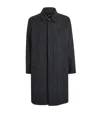 Vince Wool-blend Herringbone Coat In Gray