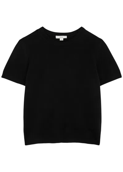 Vince Wool-blend Jumper In Black