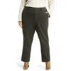 Vince Wool Blend Plaid Crop Pants In Azure Check