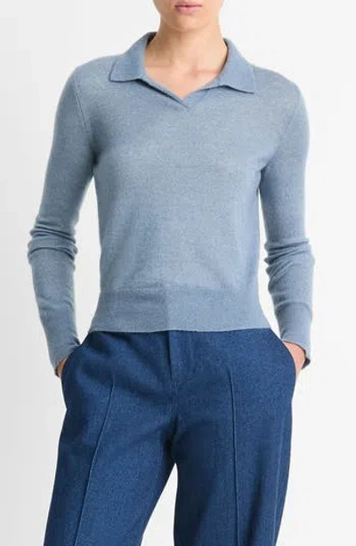VINCE VINCE WOOL BLEND POLO SWEATER