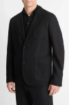 Vince Wool Blend Sport Coat In Black