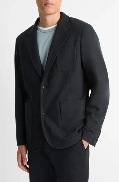 Vince Men's Wool-blend Solid Blazer In Coastal Blue
