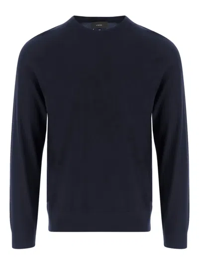 Vince Wool Blend Sweater In Blue