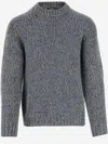 Vince Round Neck Sweater In Red